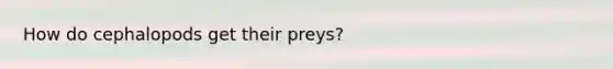 How do cephalopods get their preys?