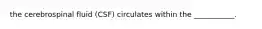 the cerebrospinal fluid (CSF) circulates within the ___________.