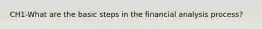 CH1-What are the basic steps in the financial analysis process?