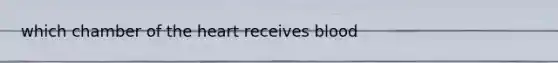 which chamber of <a href='https://www.questionai.com/knowledge/kya8ocqc6o-the-heart' class='anchor-knowledge'>the heart</a> receives blood