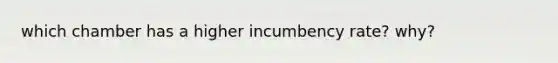 which chamber has a higher incumbency rate? why?