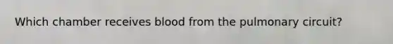 Which chamber receives blood from the pulmonary circuit?