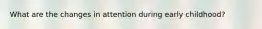 What are the changes in attention during early childhood?