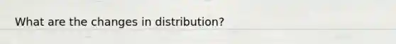 What are the changes in distribution?