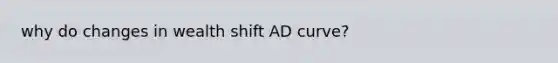 why do changes in wealth shift AD curve?