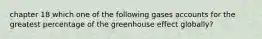 chapter 18 which one of the following gases accounts for the greatest percentage of the greenhouse effect globally?