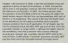 Chapter: Life Insurance In 2000, a law firm purchased a buy-sell agreement policy on each of its partners. In 2005, one partner left to start a new practice; however, the firm continued to pay the premiums on the policy. In 2007, the former partner died. The partners of the firm filed a claim on the policy to collect the death benefit despite the fact that the deceased was NOT part of the firm or its leadership. The insurer A Will pay the death claim to the beneficiary for this policy as written since insurable interest existed at the time of application. B Can legally sue the firm for insurance fraud and WILL NOT pay a claim due since the insurable interest no longer exists. C Will pay the death claim to the beneficiary since the premiums were current although according to contract law, insurable interest MUST exist at the time of claim. D Will refund "unearned" premiums and WILL NOT pay the claim since the insurable interest no longer exists.