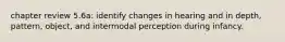 chapter review 5.6a: identify changes in hearing and in depth, pattern, object, and intermodal perception during infancy.