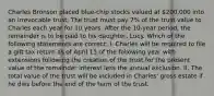 Charles Bronson placed blue-chip stocks valued at 200,000 into an irrevocable trust. The trust must pay 7% of the trust value to Charles each year for 10 years. After the 10-year period, the remainder is to be paid to his daughter, Lucy. Which of the following statements are correct: I. Charles will be required to file a gift tax return as of April 15 of the following year with extensions following the creation of the trust for the present value of the remainder interest less the annual exclusion. II. The total value of the trust will be included in Charles' gross estate if he dies before the end of the term of the trust.