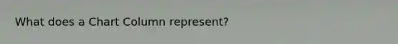 What does a Chart Column represent?