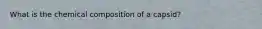 What is the chemical composition of a capsid?