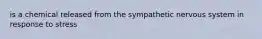 is a chemical released from the sympathetic nervous system in response to stress