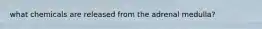 what chemicals are released from the adrenal medulla?