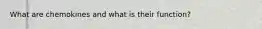 What are chemokines and what is their function?