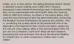 Chetty, et al. in their article, The fading American dream: Trends in absolute income mobility since 1940 (2017) Science, developed a new method of estimating rates of absolute mobility that can be implemented with existing IRS data sets covering 1940 to 1984 birth cohorts. As shown in the matrix below, they used this new technique to form the Joint Distribution connecting the Marginal Income Distributions for parents and children. That is, connecting the income decile of the parent with that of the dependent child claimed on their income-tax-return, producing the 100-cell matrix below. What is this new technique? Why not just use the Correlation Coefficient? What did their research, employing this new technique, find about the Absolute Mobility for children born in 1940 compared to children born in the 1980s?