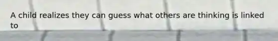 A child realizes they can guess what others are thinking is linked to