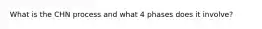 What is the CHN process and what 4 phases does it involve?