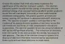 Choose the answer that most accurately expresses the significance of the electron transport system. - The electron transport system transforms the energy of electrons into the potential energy of an electrochemical gradient (proton gradient) across the cell membrane (bacteria) or inner mitochondrial membrane (eukaryotes). This proton gradient provides the energy used by ATP synthase to phosphorylate ADP, producing ATP. - The electron transport system is instrumental in the creation of an electrochemical gradient of electrons across the cell membrane (bacteria) or inner mitochondrial membrane (eukaryotes). The electron gradient drives the phosphorylation of ADP by the ATP synthase enzyme. - The movement of electrons from one carrier to the next provides the energy necessary to split glucose. - The role of the electron transport system is to dispose of electrons that were removed during glycolysisand Krebs cycle and use these electrons to make water.