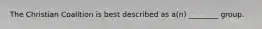 The Christian Coalition is best described as a(n) ________ group.