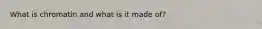 What is chromatin and what is it made of?