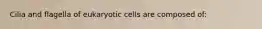 Cilia and flagella of eukaryotic cells are composed of: