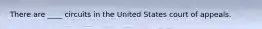 There are ____ circuits in the United States court of appeals.