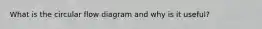 What is the circular flow diagram and why is it useful?