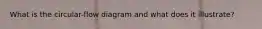 What is the​ circular-flow diagram and what does it​ illustrate?