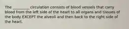 The _________ circulation consists of blood vessels that carry blood from the left side of the heart to all organs and tissues of the body EXCEPT the alveoli and then back to the right side of the heart.