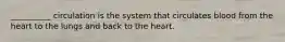 __________ circulation is the system that circulates blood from the heart to the lungs and back to the heart.