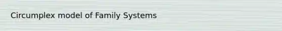 Circumplex model of Family Systems