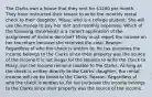 The Clarks own a house that they rent for 1200 per month. They have instructed their tenant to write the monthly rental check to their daughter, Missy, who is a college student. She will use the money to pay her rent and monthly expenses. Which of the following statements is a correct application of the assignment of income doctrine? Missy must report the income on her tax return because she received the cash. Reason: Regardless of who the check is written to, for tax purposes the income belongs to the Clarks since their property was the source of the income It is not illegal for the tenants to write the check to Missy, but the income remains taxable to the Clarks. As long as the check is written directly to the Clarks' daughter, the rental income will not be taxed to the Clarks. Reason: Regardless of who the check is written to, for tax purposes the income belongs to the Clarks since their property was the source of the income.