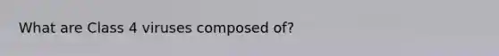 What are Class 4 viruses composed of?