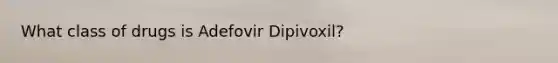 What class of drugs is Adefovir Dipivoxil?