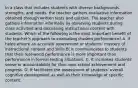 In a class that includes students with diverse backgrounds. strengths, and needs. the teacher gathers evaluative information obtained through written tests and quizzes. The teacher also gathers information informally by observing students during class activities and discussing instructional content with students. Which of the following is the most important benefit of the teacher's approach to evaluating student performance? A. If helps ensure an accurate assessment or students' mastery of instructional content and skills B. It communicates to students that their real-world performance is more important than performance in formal testing situations. C. It increases students' sense or accountability for their own school achievement and progress. D. It facilitates the assessment of students' overall cognitive development as well as their knowledge of specific content.