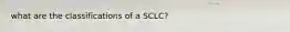 what are the classifications of a SCLC?