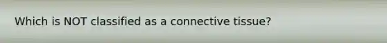 Which is NOT classified as a <a href='https://www.questionai.com/knowledge/kYDr0DHyc8-connective-tissue' class='anchor-knowledge'>connective tissue</a>?