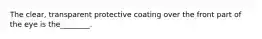 The clear, transparent protective coating over the front part of the eye is the________.