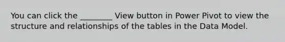 You can click the ________ View button in Power Pivot to view the structure and relationships of the tables in the Data Model.