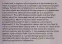 A client with a diagnosis of schizophrenia is participating in an initial evaluation session at a psychiatric day treatment program. Halfway through the completion of an activities configuration, the client states the referral to this day program is inappropriate and unnecessary because it was made by an incompetent psychiatrist. The client becomes visibly upset and loud when talking about the unfounded referral and the psychiatrist's incompetence. Which is the best initial action for the occupational therapist to take in response to the client's statements? A. End the evaluation session and tell the client to call to re-schedule when feeling better. B. Assure the client of the referring psychiatrist's competence and advise the client to discuss concerns with the doctor. C. Acknowledge that the client appears upset and ask if the client is able to focus on the remaining evaluation. D. Contact the day program's chief psychiatrist to report the client's stated concerns about the referring psychiatrist's competence.