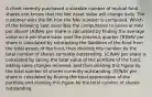 A client recently purchased a sizeable number of mutual fund shares and knows that the Net Asset Value will change daily. The customer asks the RR how the NAV number is computed. Which of the following best describes the computation to arrive at NAV per share? [A]NAV per share is calculated by finding the average value on a per share basis over the previous quarter. [B]NAV per share is calculated by subtracting the liabilities of the fund from the total assets of the fund, then dividing this number by the total number of shares currently outstanding. [C]NAV per share is calculated by taking the total value of the portfolio of the fund, adding sales charges received, and then dividing this figure by the total number of shares currently outstanding. [D]NAV per share is calculated by finding the total appreciation of the portfolio and dividing this figure by the total number of shares outstanding.