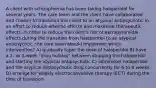 A client with schizophrenia has been taking haloperidol for several years. The care team and the client have collaborated and chosen to transition the client to an atypical antipsychotic in an effort to reduce adverse effects and maximize therapeutic effects. In order to reduce the client's risk of extrapyramidal effects during the transition from haloperidol to an atypical antipsycotic, the care team should implement which intervention? A) gradually taper the dose of haloperidol B) have a 2- to 3-week "drug holiday" between stopping the haloperidol and starting the atypical antipsychotic C) administer haloperidol and the atypical antipsychotic drug concurrently for 6 to 8 weeks D) arrange for weekly electroconvulsive therapy (ECT) during the time of transition