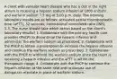 A client with valvular heart disease who has a clot in the right atrium is receiving a heparin sodium infusion at 1000 units/hr and warfarin sodium 7.5 mg at 5:00 p.m. daily. The morning laboratory results are as follows: activated partial thromboplastin time (aPTT), 32 seconds; international normalized ratio (INR), 1.3. The nurse should take which action based on the client's laboratory results? 1. Collaborate with the primary health care provider (PHCP) to discontinue the heparin infusion and administer the warfarin sodium as prescribed. 2. Collaborate with the PHCP to obtain a prescription to increase the heparin infusion and continue the warfarin sodium as prescribed. 3. Collaborate with the PHCP to withhold the warfarin sodium since the client is receiving a heparin infusion and the aPTT is within the therapeutic range. 4. Collaborate with the PHCP to continue the heparin infusion at the same rate and to discuss use of dabigatran etexilate in place of warfarin sodium.