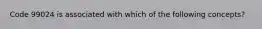 Code 99024 is associated with which of the following concepts?