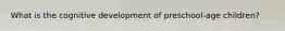 What is the cognitive development of preschool-age children?