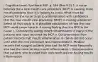 : Cognitive Level: Synthesis REF: p. 166 (Box 9-2) 2. A nurse believes the a new mouth care procedure (MCP) is causing more mouth problems than it is helping to avoid. What must be present for the nurse to go to administration with confidence that the new mouth care procedure (MCP) is causing problems? Select all that apply. a. A plausible explanation of how the new MCP could cause harm b. A strong feeling that the MCP is the cause c. Consistently seeing mouth inflammation in many of the patients who have received the MCP d. Documentation from patient records that mouth inflammation in clients did not occur until after the new procedure was implemented e. Medical records that suggest patients who had the MCP more frequently also had the more serious mouth inflammation f. Documentation that patients who brushed their own teeth are not having mouth inflammation