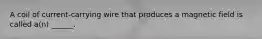 A coil of current-carrying wire that produces a magnetic field is called a(n) ______.