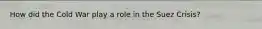 How did the Cold War play a role in the Suez Crisis?