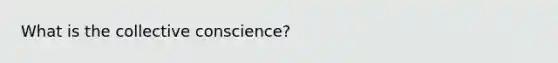 What is the collective conscience?