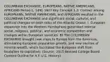 COLUMBIAN EXCHANGE, EUROPEANS, NATIVE AMERICANS, AFRICANS Period 1, 1491-1607 Key Concept 1.2: Contact among EUROPEANS, NATIVE AMERICANS, and AFRICANS resulted in the COLUMBIAN EXCHANGE and significant social, cultural, and political changes on both sides of the Atlantic Ocean. I. European expansion into the Western Hemisphere generated intense social, religious, political, and economic competition and changes within European societies. B) The COLUMBIAN EXCHANGE brought new crops to Europe from the Americas, stimulating European population growth, and new sources of mineral wealth, which facilitated the European shift from feudalism to capitalism. (Source: 2015 Revised College Board Content Outline for A.P. U.S. History)